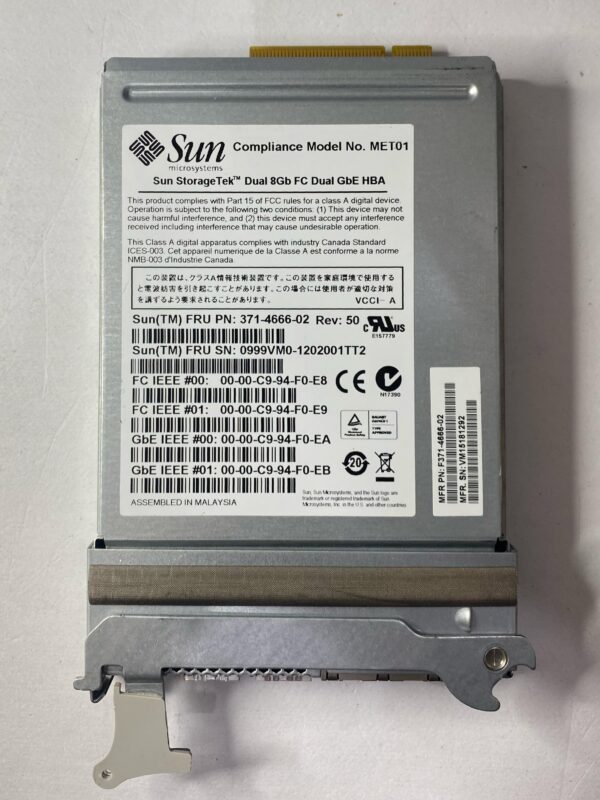 HBA SUN 2x8GB FC 2xRJ45 4-Port 371-4666 - Imagem 2