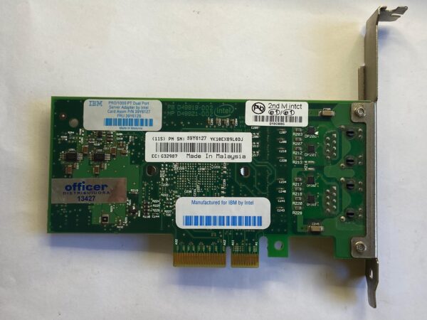 Placa de Rede IBM PRO/1000 PT RJ45 2- Port 39Y6128 39Y6127 39Y6126 - Imagem 2