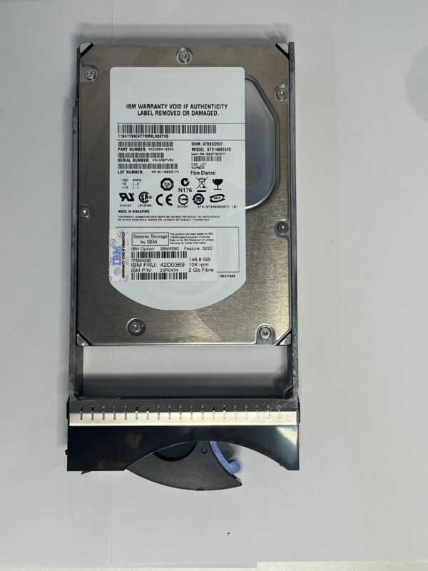 HD IBM Storage 146.8GB 10K 3,5 FC 2Gb 42D0369 23R0434 39M4590