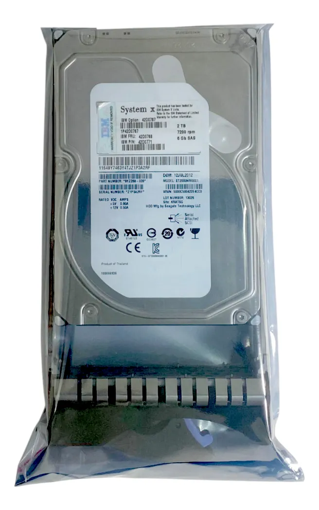 HD IBM 2TB 7.2K 3.5 SAS 6GB 42D0771 42D0767 42D0768 - Imagem 3