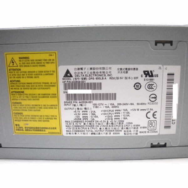 FONTE HP 618W PARA XW6600 440859-001 442036-001