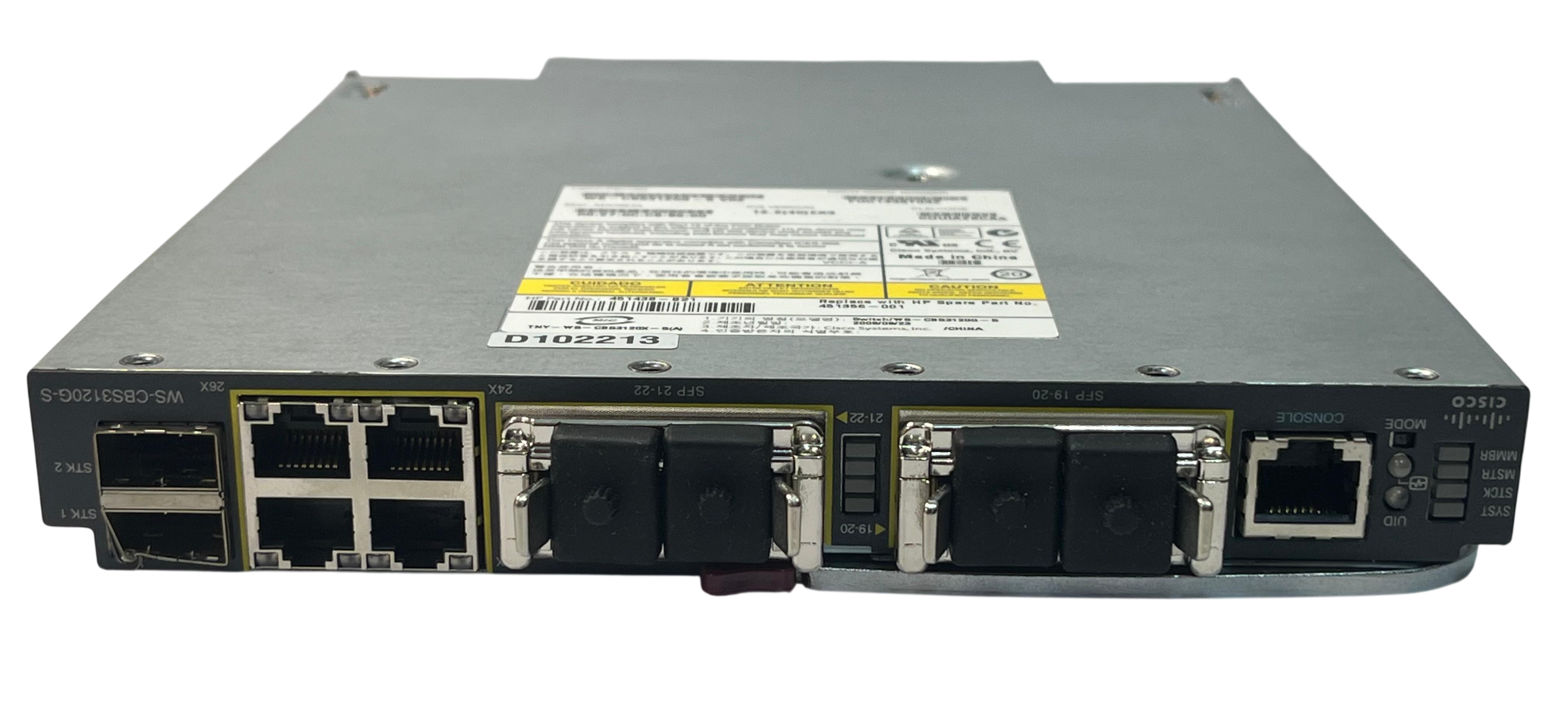 Módulo Switch Blade HP Cisco 3120G SAN 4-Port 451438-B21 451356-001 - Imagem 4