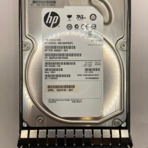 HD HP 1TB 7.2K 3,5 SAS 3GB 461289-001 461137-B21