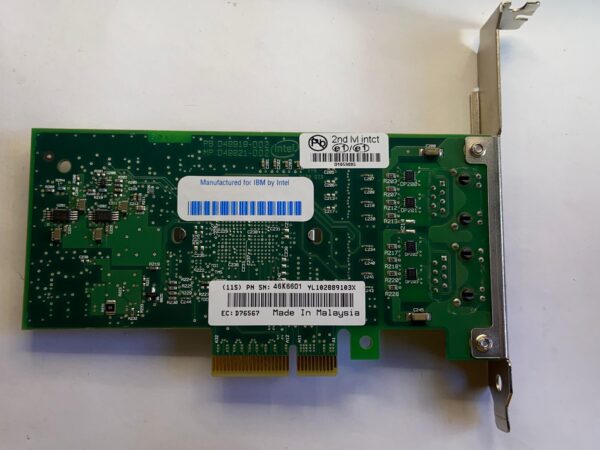 Placa de Rede IBM 5767 PRO/1000 PT 1GB RJ45 2-Port 46K6601 - Imagem 2
