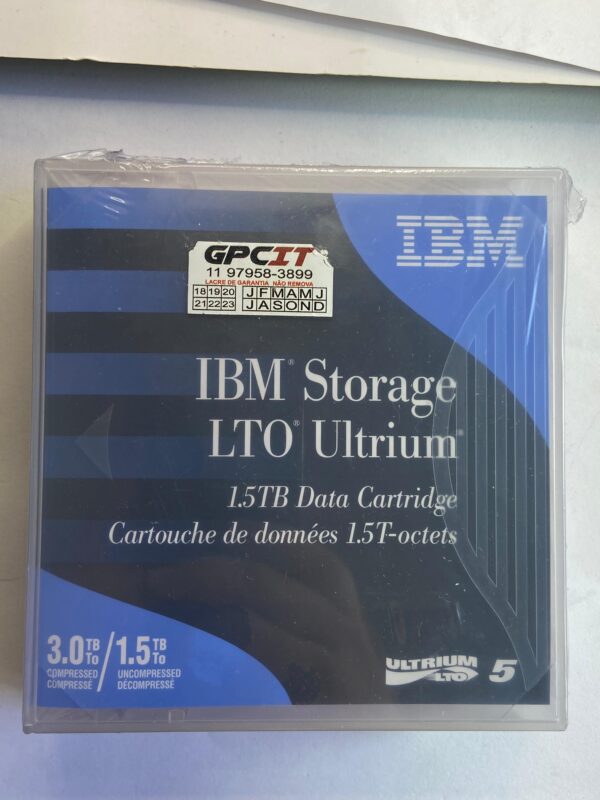 UNIDADE DE FITA IBM LTO-5 ULTRIUM 1,5TB/3,0TB 46X1290