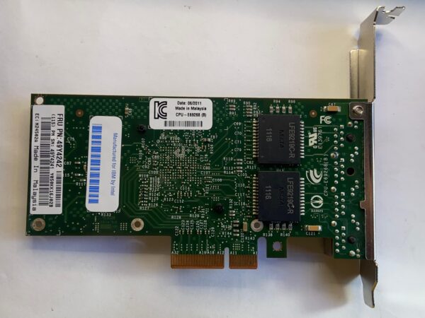 Placa de Rede IBM I340-T4 1GB RJ45 4-Port NIC 49Y4242 49Y4241 49Y4240 - Imagem 2