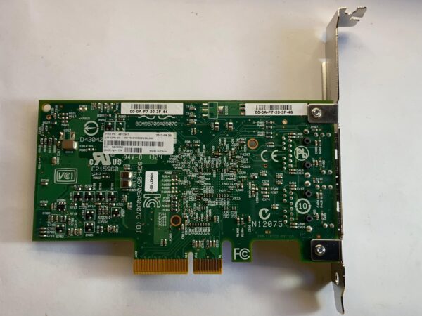 Placa de Rede IBM 5709 1GB RJ45 2-Port 49Y7947 49Y7946 42C1780 - Imagem 2