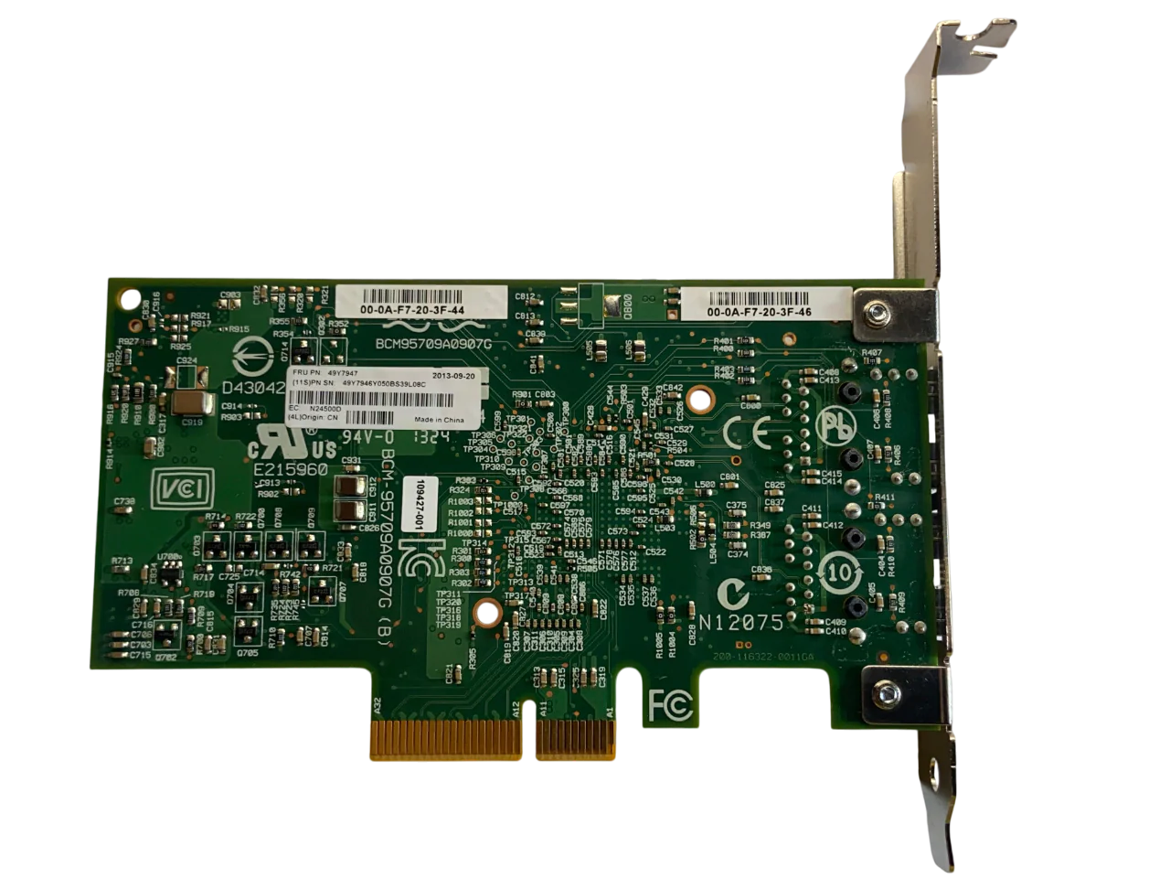 Placa de Rede IBM 5709 1GB RJ45 2-Port 49Y7947 49Y7946 42C1780 - Imagem 3