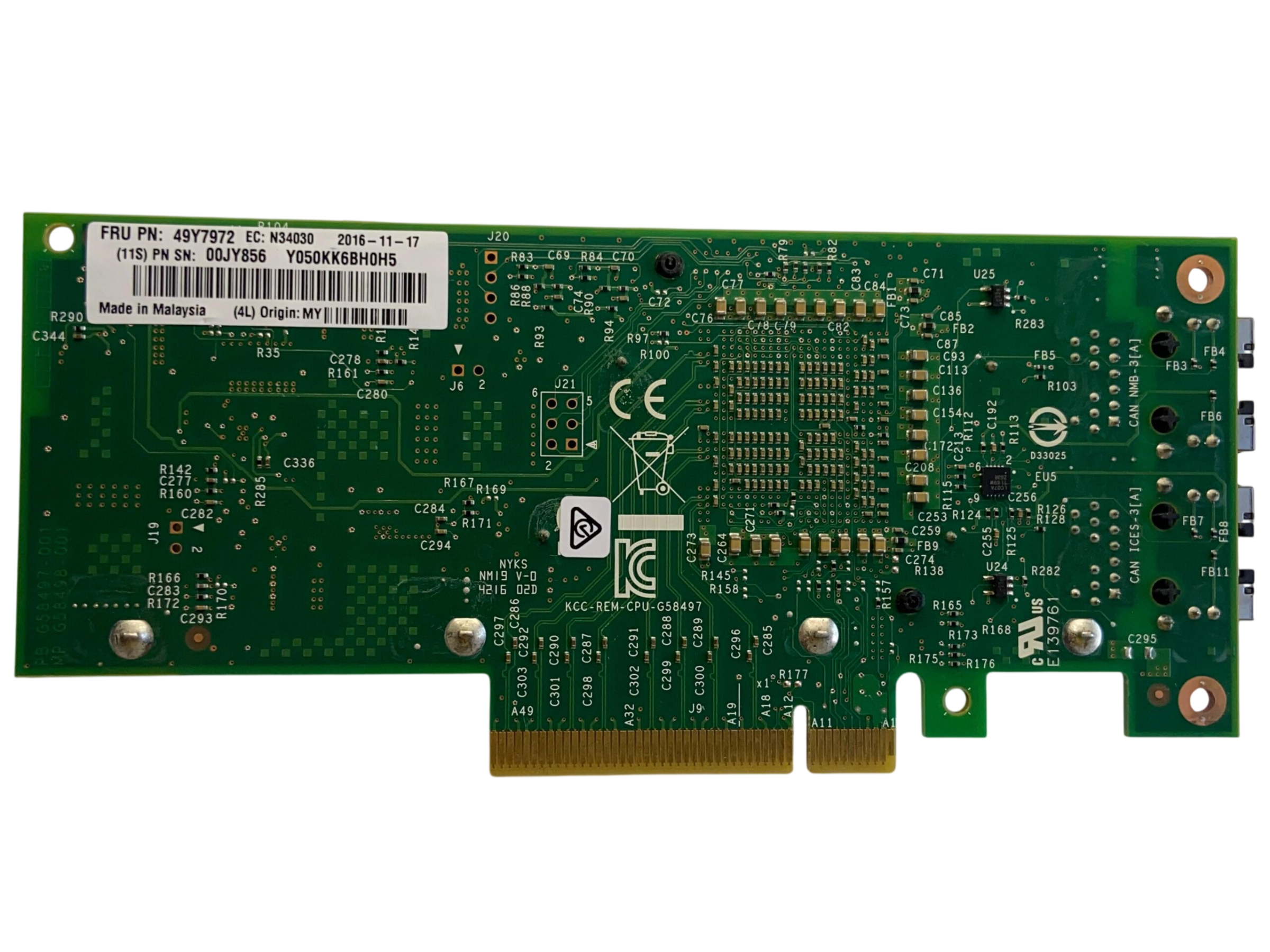 Placa de Rede IBM X540-T2 10GB RJ45 2-Port 49Y7972 03T8765 - Imagem 5