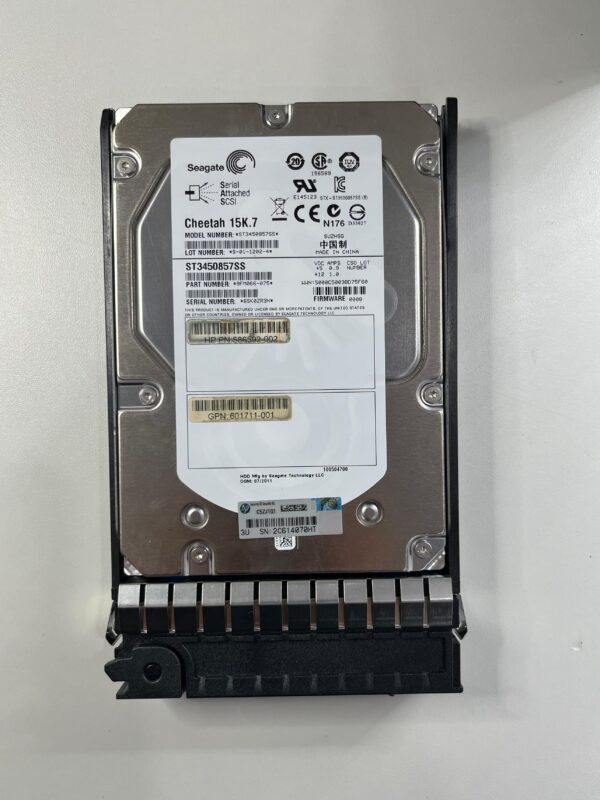 HD HP 450GB 15K SAS 6GB 3.5 601776-001 601711-001 AP859A seminovo