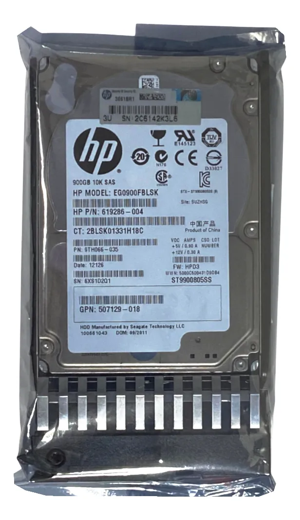 HD HP 900GB 10K 2.5 SAS 6GB 619463-001 641552-004 652566-004 seminovo - Imagem 3