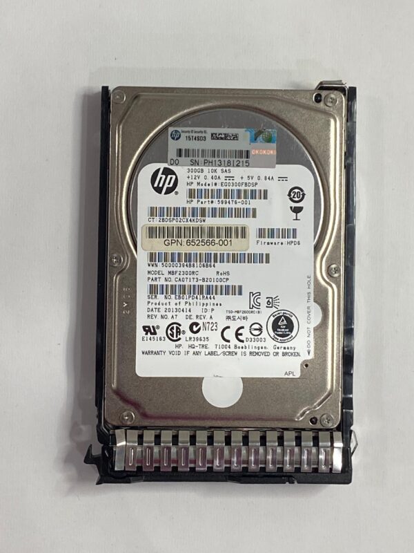 DISCO RÍGIDO INTERNO HP ENTERPRISE 653955-001 300GB