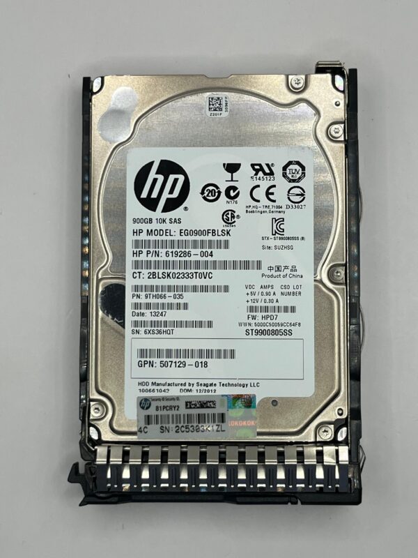 HD HP 900GB 10K 2.5 SAS 6GB 653971-001 652589-B21 716649-001 seminovo