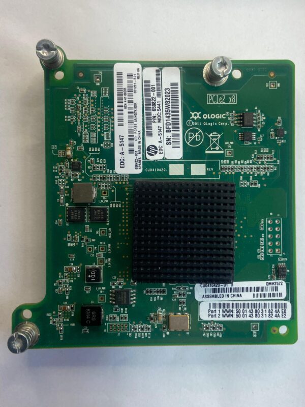 HBA HP Blade QMH2572 8GB FC 656452-001 651281-B21 659822-001