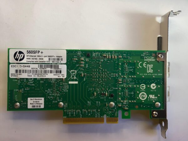 Placa de Rede HP X520-DA2 560SFP+ 10GB 2-Port 669279-001 - Imagem 2