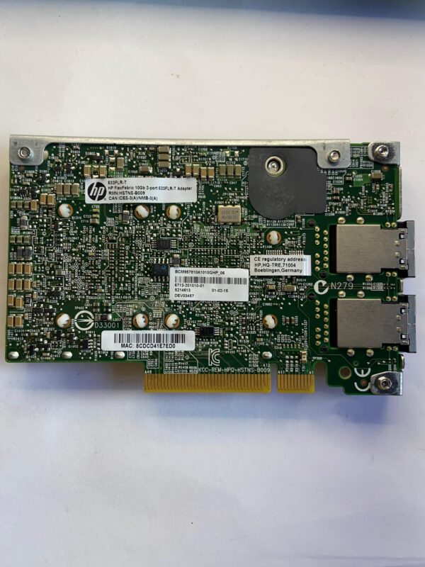 Placa de Rede HP 533FLR-T 10GB RJ45 2-Port 701534-001 700757-001 - Imagem 2