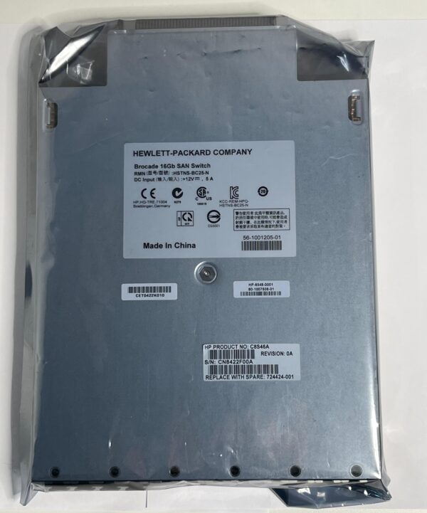 SWITCH HP BROCADE 16GB SAN BLADESYSTEM 724424-001 C8S46A