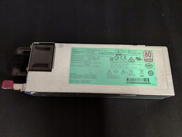 FONTE HP 1400W DL380 G10 754383-001 733427-001 733428-101