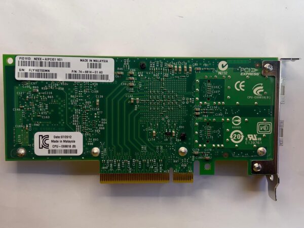 Placa de Rede CISCO X520 10GB SFP+ 2-Port 74-6814-01 - Imagem 2
