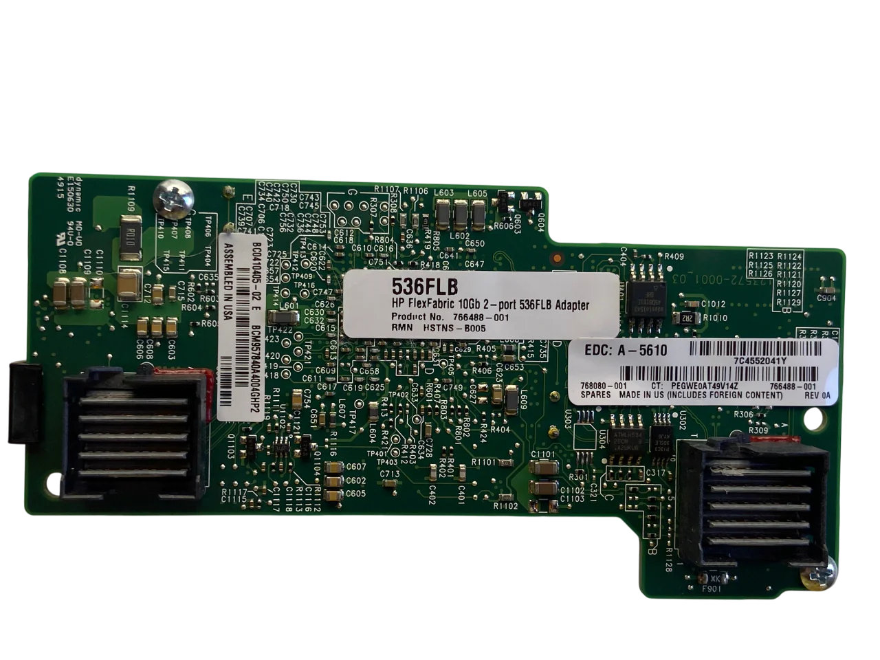 Placa de Rede HP FlexFabric 536FLB 10GB LOM 766488-001 - Imagem 2