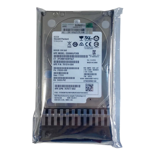 HD HPE 900GB 10K 2.5 SAS 12G 787647-001 J9F47A NOVO - Imagem 3