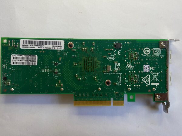 PLACA DE REDE X710-DA2 PCIE 10GB 2-PORT 7ZT7A00537 00YK615 - Imagem 2