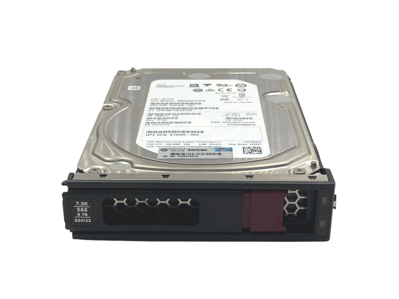 HD HP 8TB 7.2K 3,5 SAS 12GB 834132-001 834031-B21 819199-001 - Imagem 2