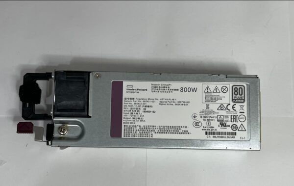 FONTE HP 800W P SERVIDOR DL360 DL380 865434-B21 866728-001
