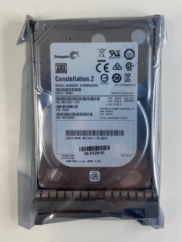 HD CISCO 500GB 7.2K 2,5 SATA 6GB A03-D500GC3 58-0129-01