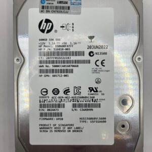 HD HP 600GB 15K 3.5 SAS 6GB AP860A 601777-001