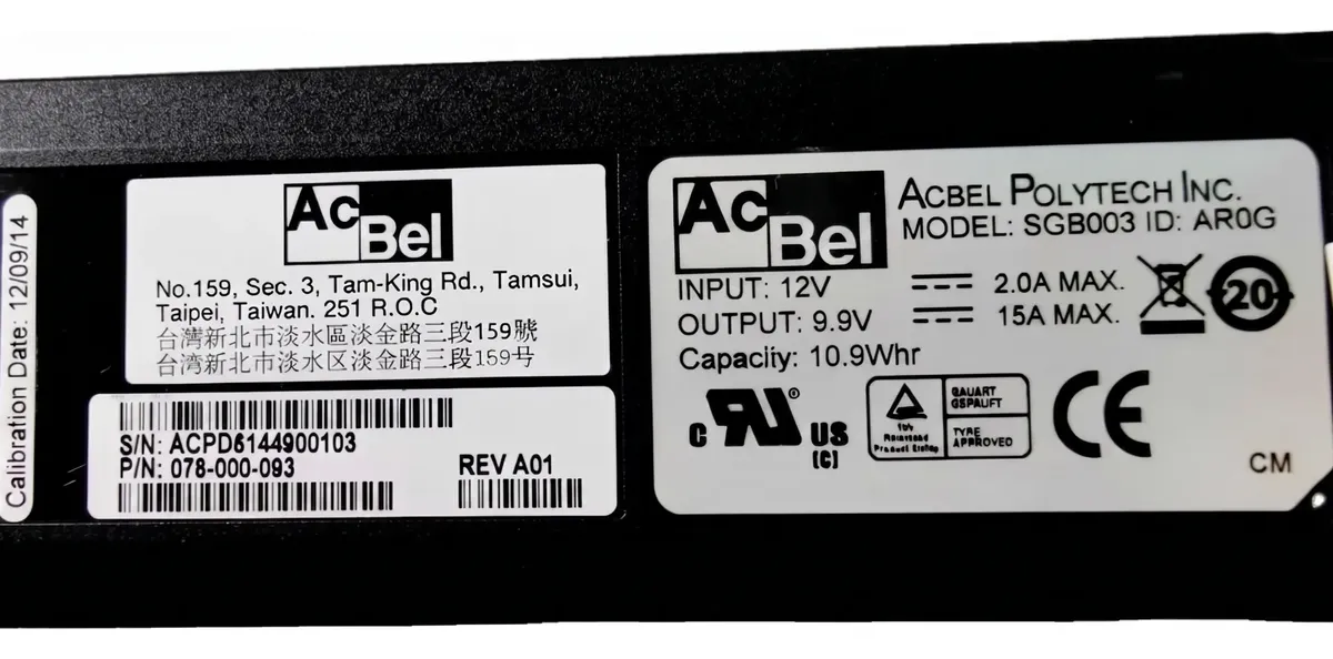 Bateria EMC SGB003 VNXe3100 VNXe3200 078-000-093 - Imagem 4