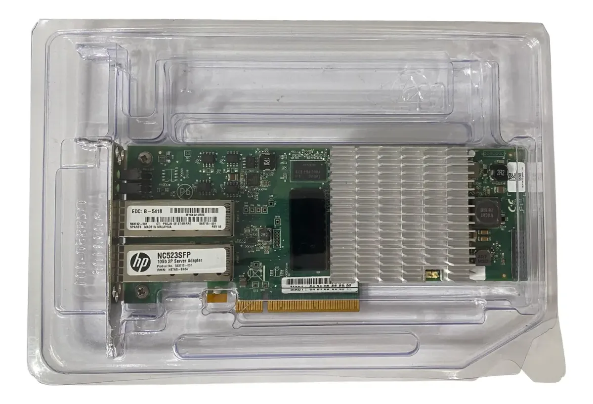 Placa de Rede HP NC523SFP QLE3242 10GB SFP+ 2-Port 593742-001 593717-B21 - Imagem 7