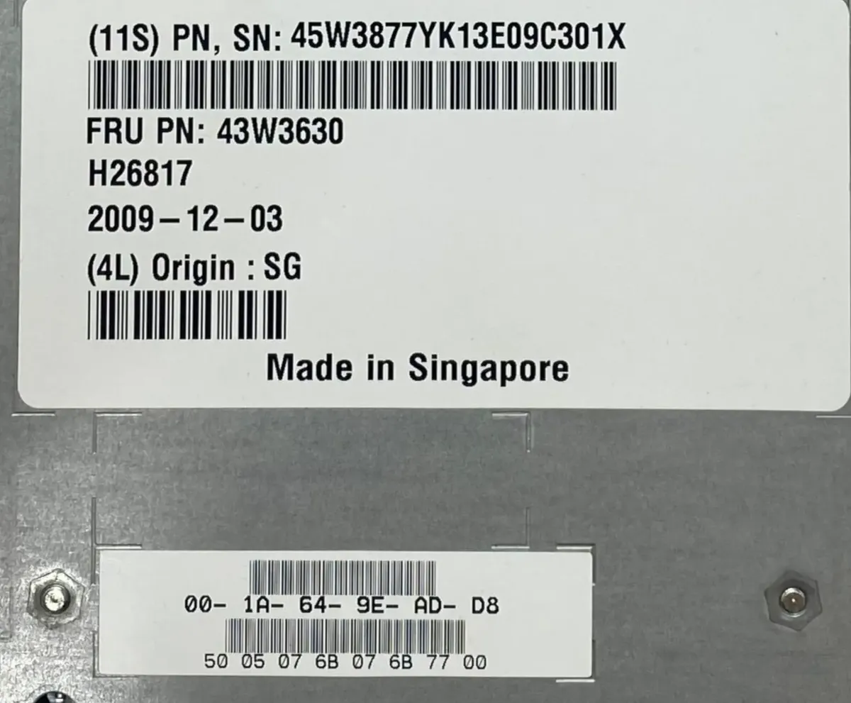 BladeCenter IBM Controladora RAID SAS 4-Port 43W3630 47C2427 - Imagem 5