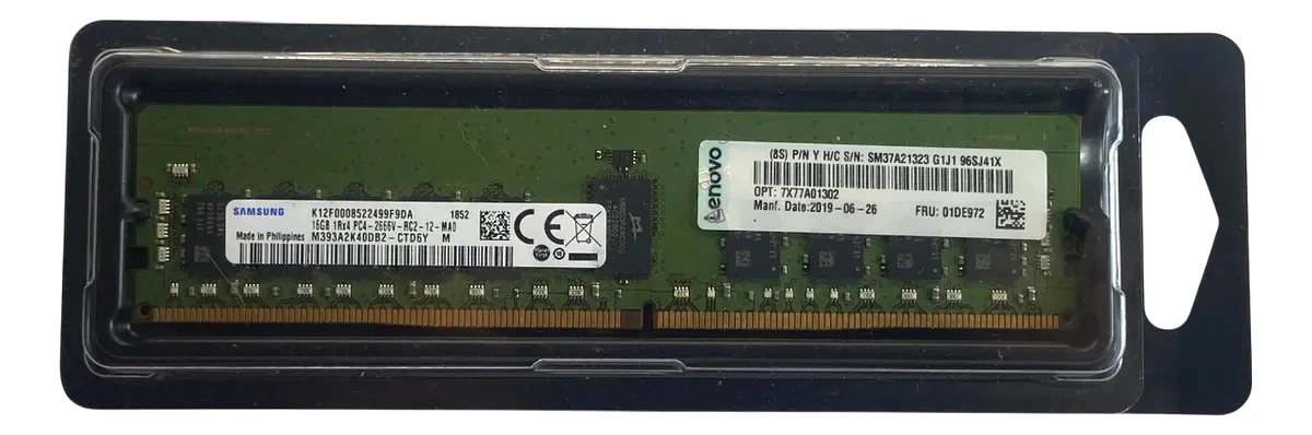 MEMÓRIA LENOVO 16GB PC4-2666 RDIMM 01DE972 7X77A01302 - Imagem 2
