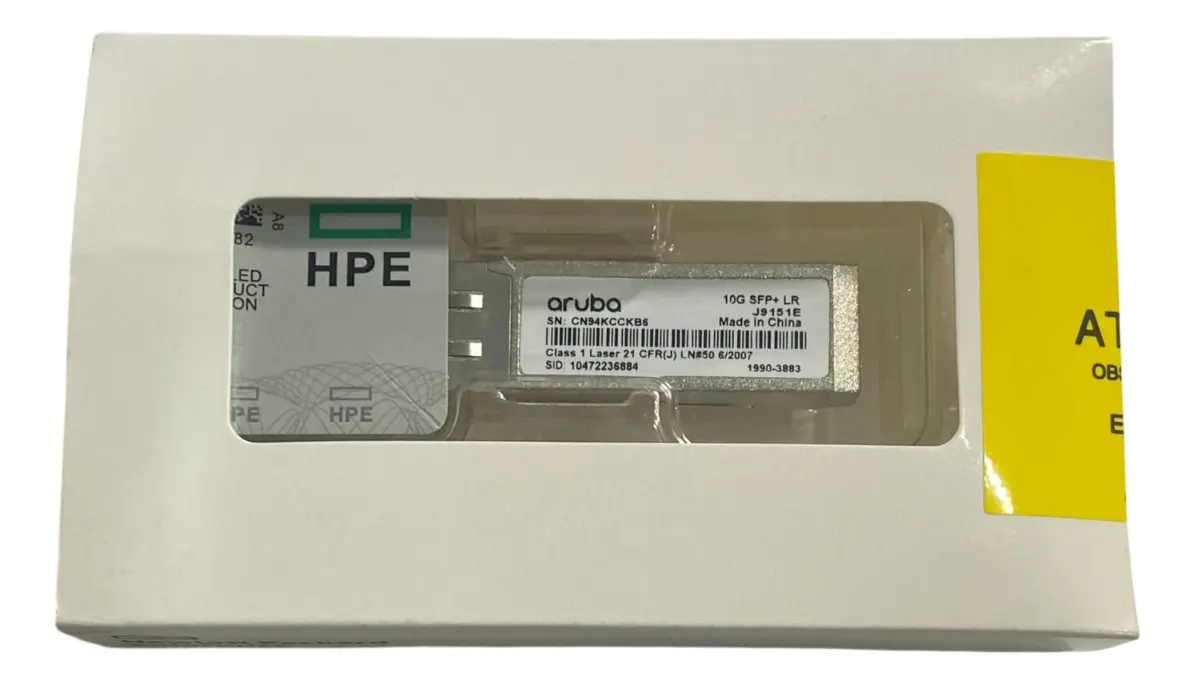 GBIC ARUBA 10G LC LR SFP+ J9151E 1990-4727 1990-4694 - Imagem 5