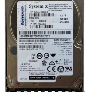 HD IBM 1.2TB 10K 2,5 SAS 6GB 00AD075 00AD076 00AD079