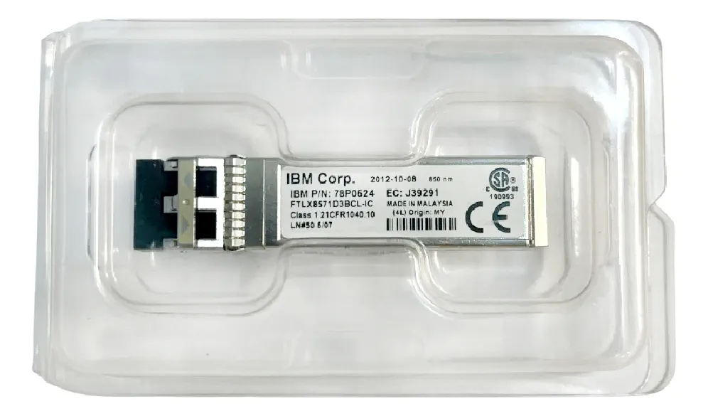 GBIC IBM 10GE SFP+SR 850N 78P0624 FTLX8571D3BCL-IC J39291 - Imagem 3
