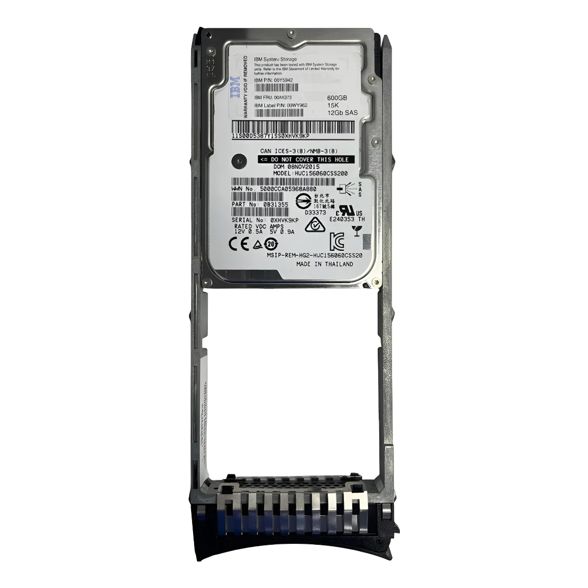 HD IBM 600GB 15K 2,5 SAS 00AK373 00Y5942 00WY962