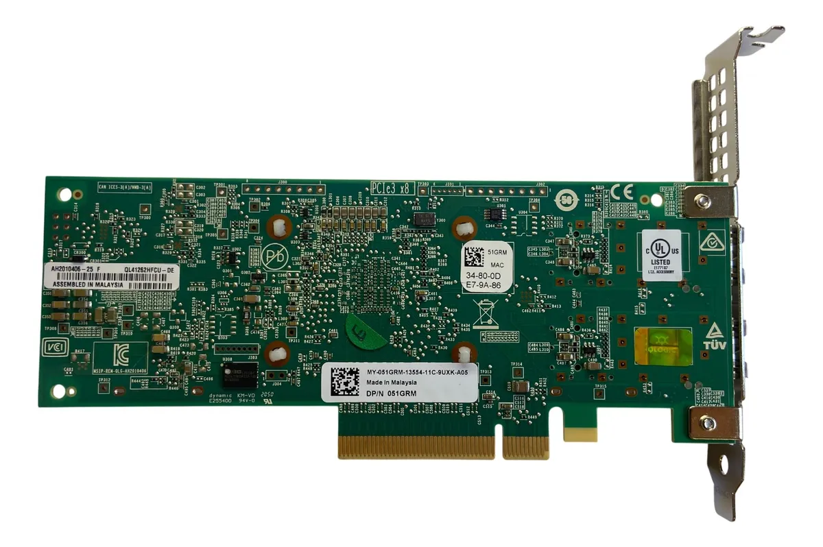 PLACA REDE DELL QL41262 10/25GB SFP28 2-Port 051GRM 51GRM - Imagem 3