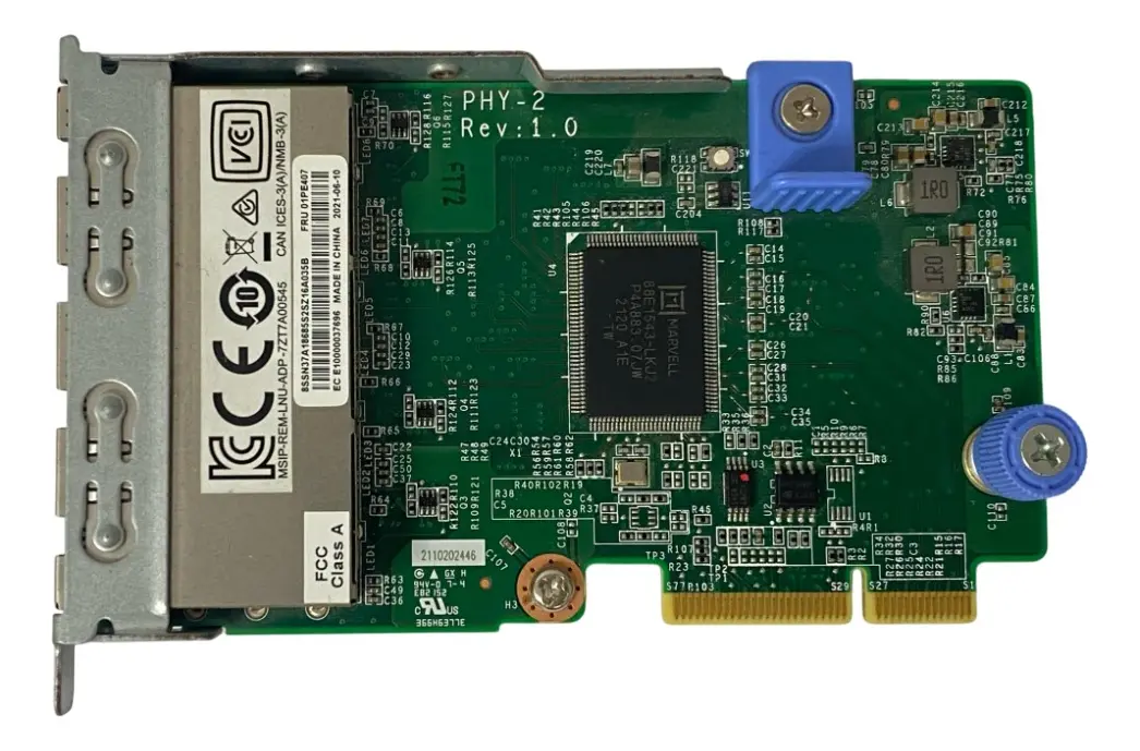 Placa de Rede LENOVO X722 1GB 4-Port RJ45 LOM 01PE407 7ZT7A00545 - Imagem 2