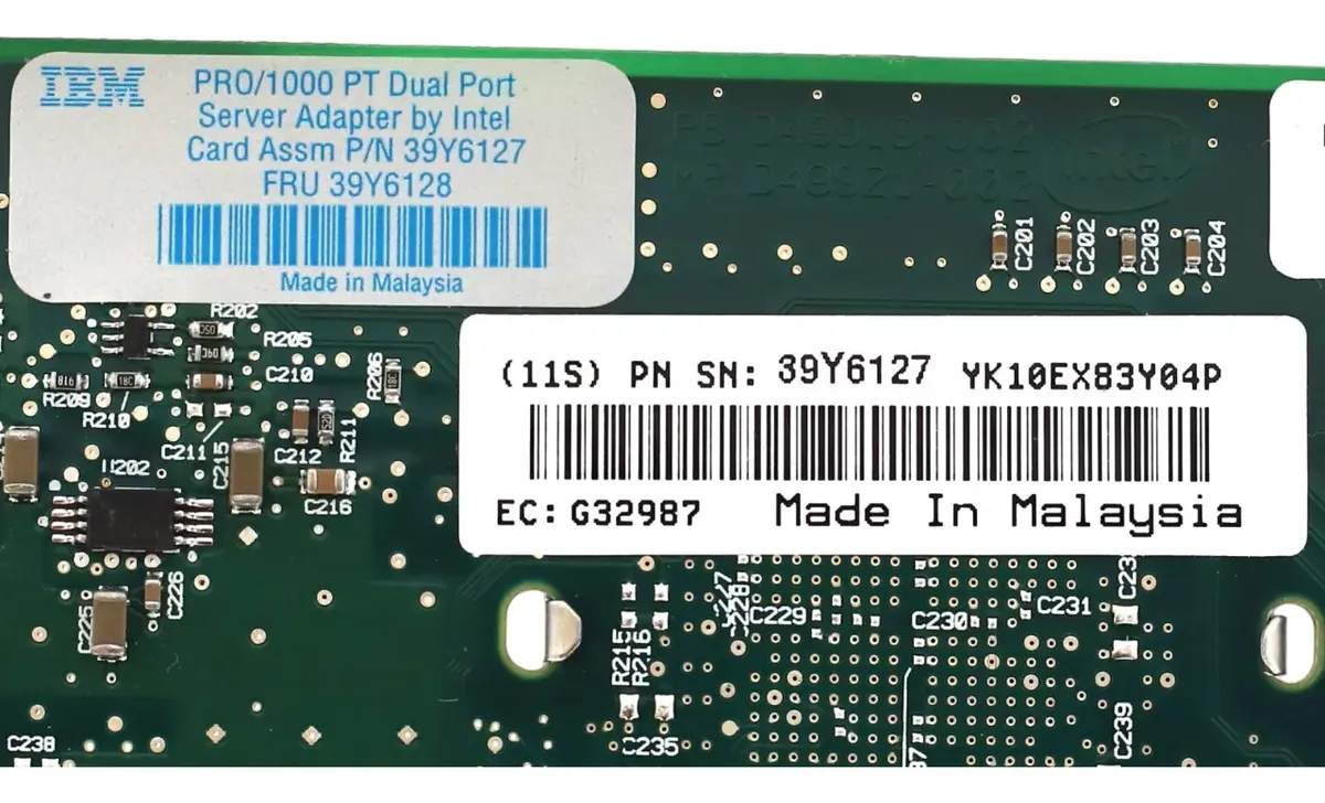 Placa de Rede IBM PRO/1000 PT RJ45 2- Port 39Y6128 39Y6127 39Y6126 - Imagem 5