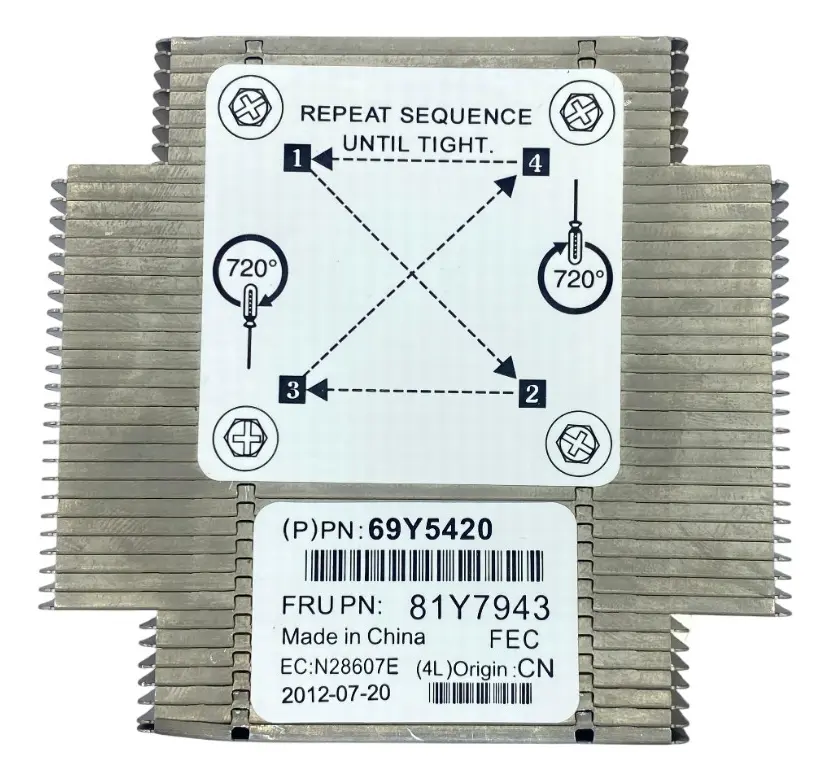 DISSIPADOR IBM SYSTEM X3100 M4 69Y5420 81Y7943 - Imagem 2