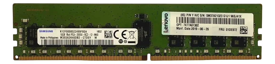 MEMÓRIA LENOVO 16GB PC4-2666 RDIMM 01DE972 7X77A01302 - Imagem 3