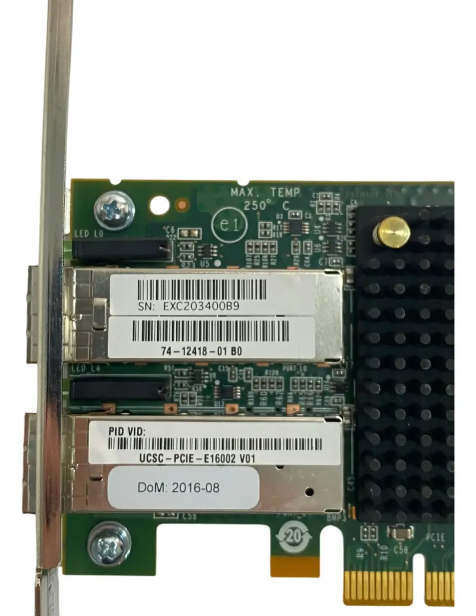 CISCO HBA LPE16002 16GB FC 2-Port 74-12418-01 UCSC-PCIE-E16002 - Imagem 4