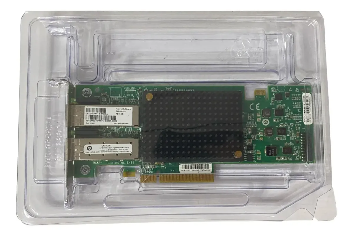 Placa de Rede HP CN1100E 10GB SFP+ 2-Port 649108-001 BK835A - Imagem 6