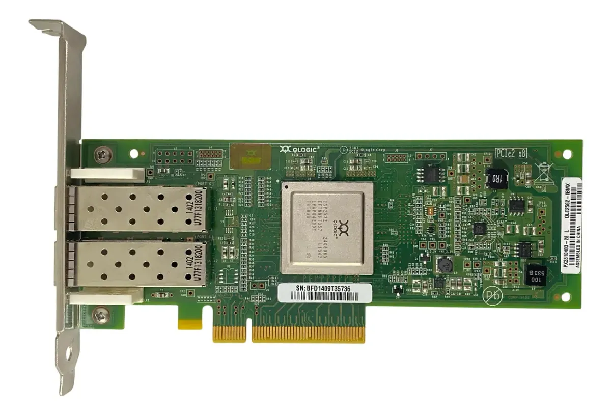 HBA IBM QLE2562 8GB FC SFP 2-Port 00Y5629 44T1359 - Imagem 2
