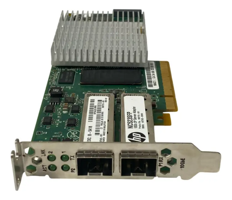 Placa de Rede HP NC523SFP QLE3242 10GB SFP+ 2-Port 593742-001 593717-B21 - Imagem 3