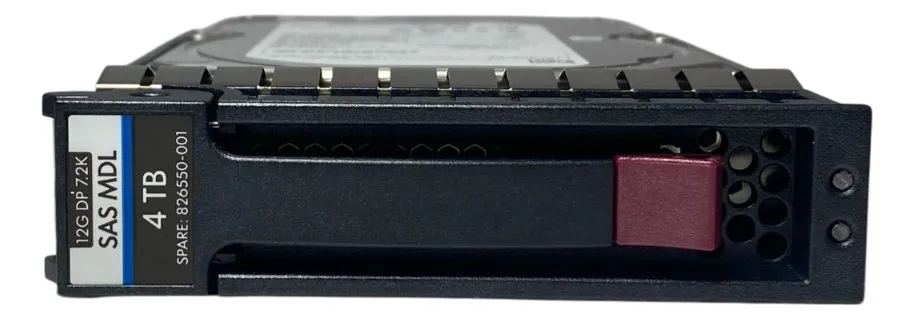 HD HPE 4TB 7.2K 3.5 12GB SAS MIDLINE 826550-001 826074-B21 - Imagem 2