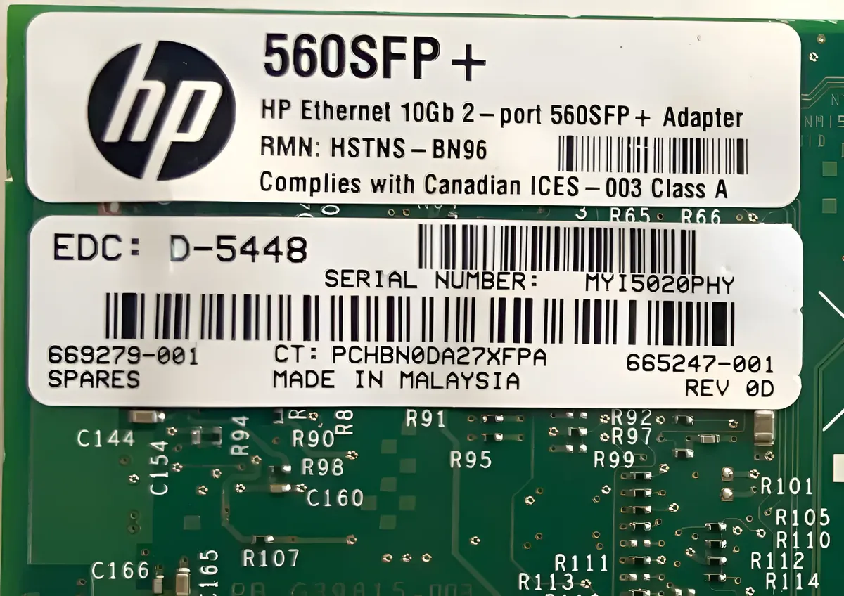 Placa de Rede HP X520-DA2 560SFP+ 10GB 2-Port 669279-001 - Imagem 5