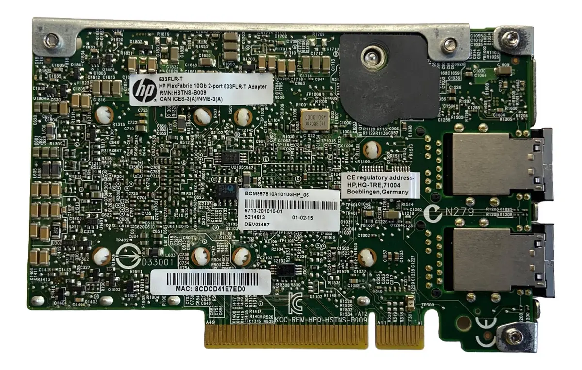 Placa de Rede HP 533FLR-T 10GB RJ45 2-Port 701534-001 700757-001 - Imagem 4